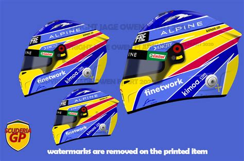 Fernando Alonso – Helmet 2021 (Left) – Scuderia GP