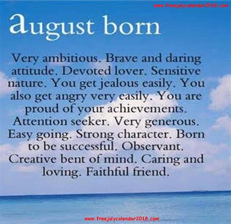 August My Birthday Month Quotes - ShortQuotes.cc