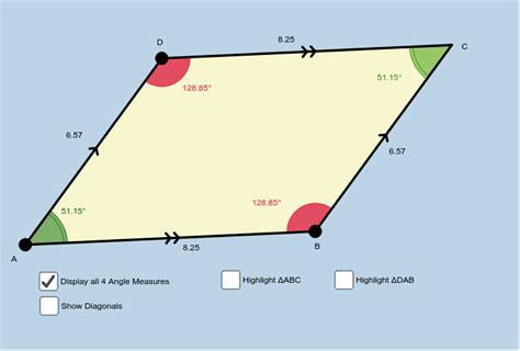 Parallelogram Angles