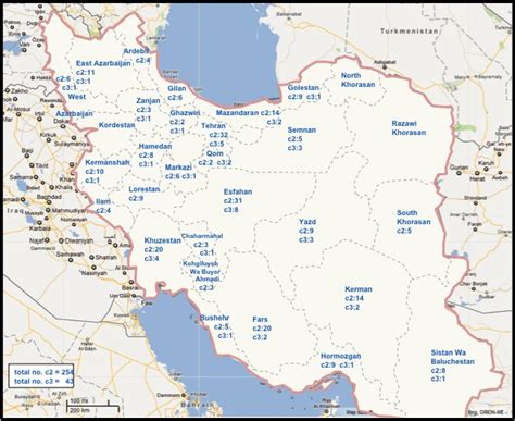 Maps of Religious Seminaries across Iran | Iran Data Portal