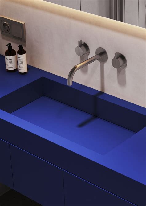 blue sink | Interior Design Ideas