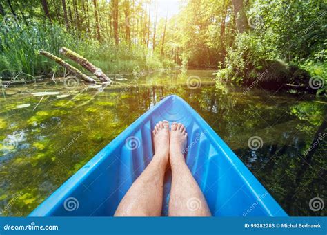 Kayaking on the river. stock image. Image of authentic - 99282283