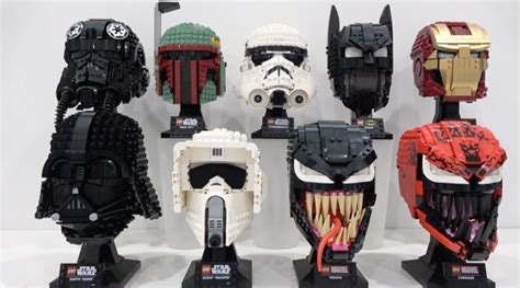 Get a closer look at the full range of LEGO helmets