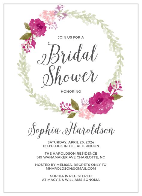 Bridal Shower Invitation Wording