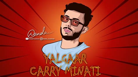 YALGAAR CARRYMINATI | TIKTOK VS YOUTUBE | vector digital art | Nanda Creations | Face ...