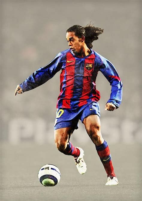 Ronaldinho Poster Barcelona Posters Ronaldinho Print - Etsy | Football ...