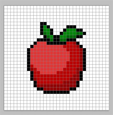 How to Make a Pixel Art Apple - Mega Voxels