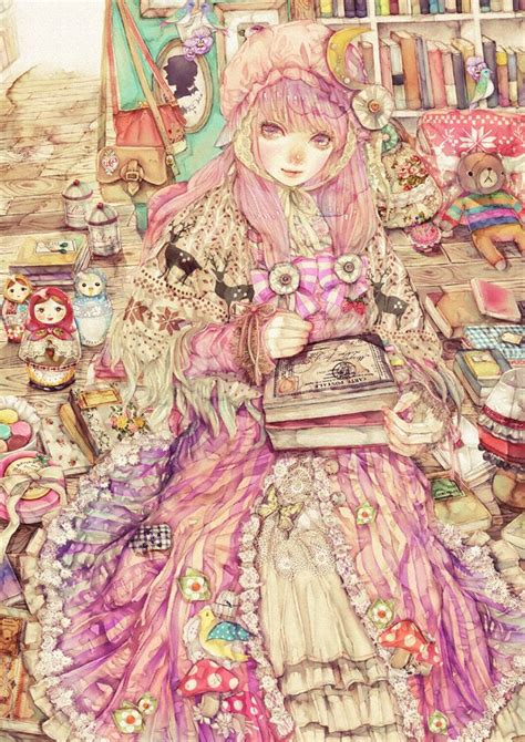 Bookgirl Anime Art by YOGISHA