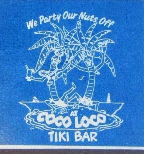 TIKI BAR MATCHBOOK Cover: Coco Loco Islamorada Florida Empty Matchcover -E24 $5.98 - PicClick