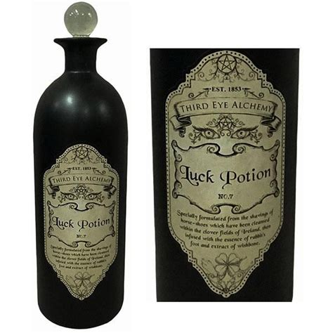 Nemesis Now Gothic Apothecary Bottle, Luck Potion Bottle 28.8cm | Luck potion, Potion bottle ...