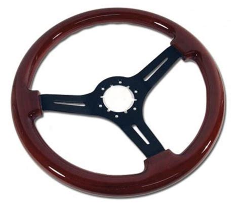 1968 - 1975 / 1977 - 1982 Corvette C3 Mahogany Steering Wheel w/3 Black ...