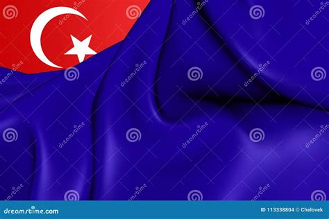 Flag of the Johor, Malaysia. Stock Illustration - Illustration of darul ...