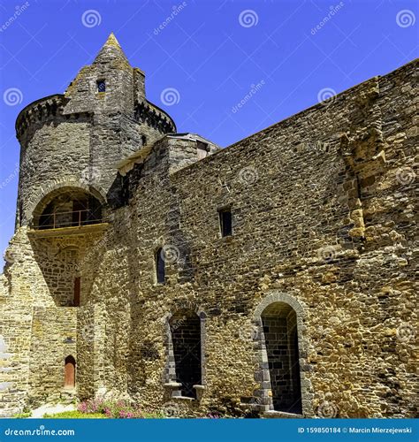 Chateau De Vitre - Medieval Castle in the Town of Vitre, France Stock ...