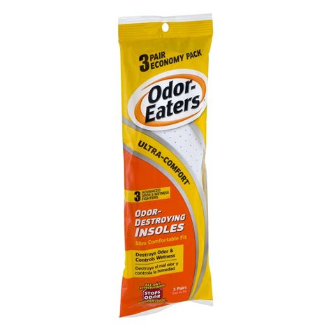 Odor Eaters Ultra Comfort Foot Odor Insoles, 3 Pairs - Walmart.com - Walmart.com