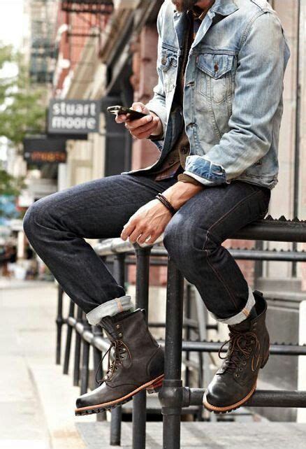 Jeans and boots | Moda masculina, Moda masculina casual, Estilo masculino