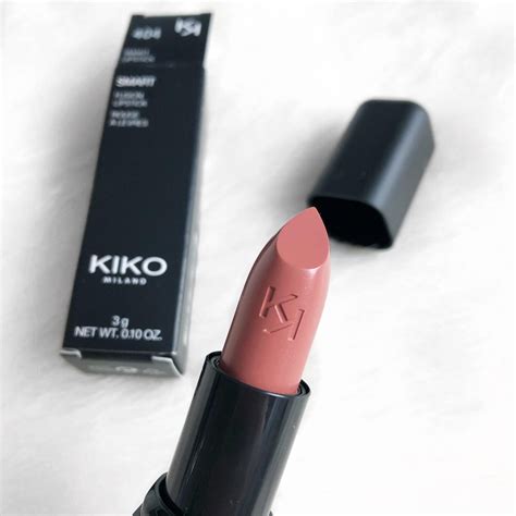 Kiko 404 Rosy Biscuit Lipstick Review | luxuryblush