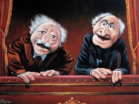 Statler and Waldorf ,Muppet Critics Painting by Jorge Terrones - Fine Art America