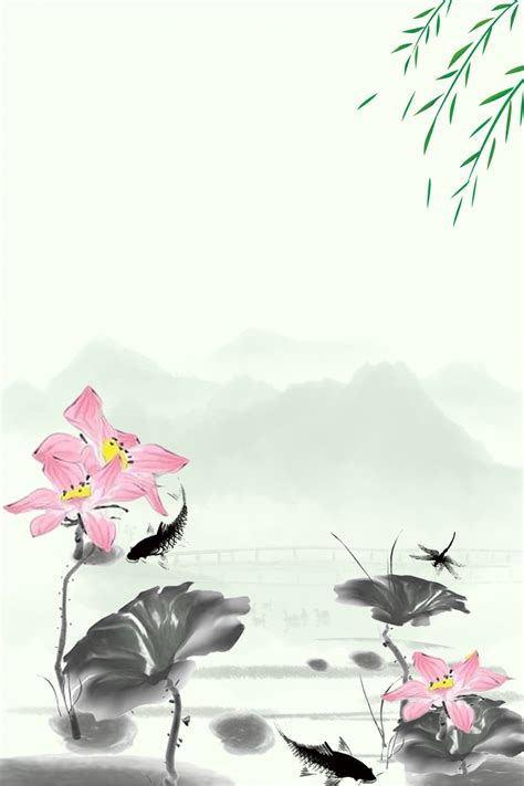 Elegant Poetry White Lotus Background Poster Background Wallpaper Image ...