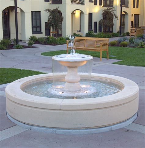 Garden fountain - SEATTLE - Tournesol SITEWORKS - glass fiber reinforced concrete / contemporary