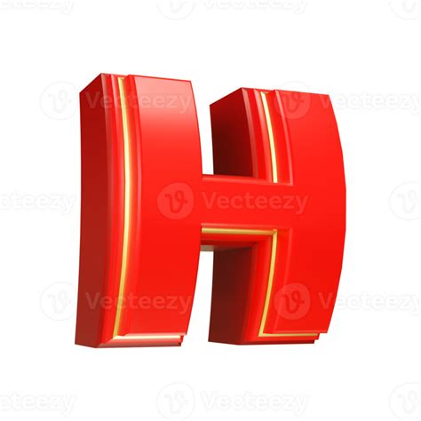 3d render red letter 28703627 PNG