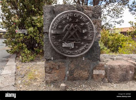 USGS Hawaii Volcanoes Observatory, panel, volcano observatory on ...