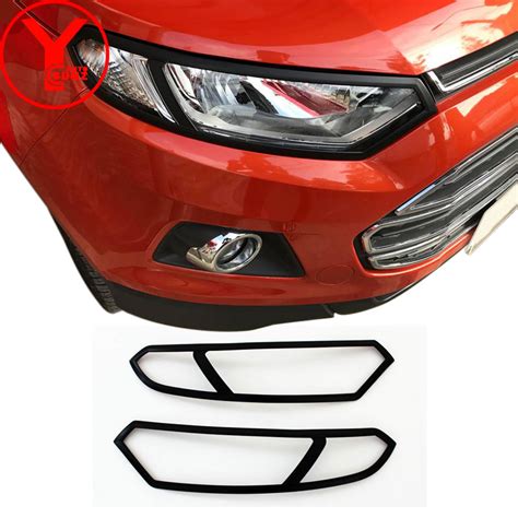 head light cover For ford ecosport 2013 2014 2015 2016 2017 ABS car ...