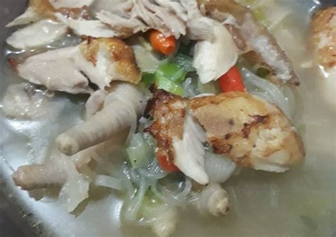 Resep Mie Sop Ayam Ceker oleh MutiaPS - Cookpad