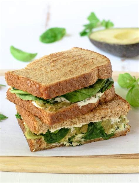 Avocado Grilled Cheese Sandwich with Herbed Goat Cheese