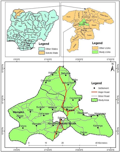 Map of Sokoto state showing the study area Table 1: Seroprevalence of ...