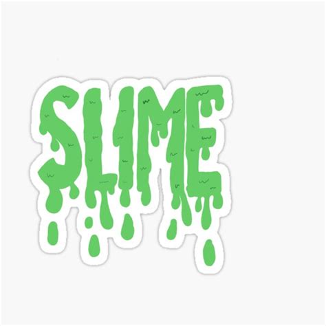 "dripping "slime"" Sticker for Sale by hannahherm | Redbubble