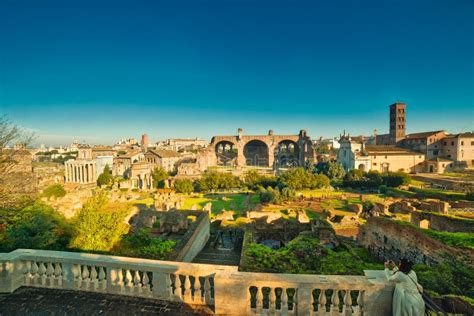 Rome skyline panorama stock image. Image of roman, landmarks - 104839197