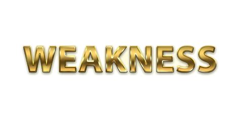 Weakness word png, Weakness word art, Weakness golden text effects typography royalty free PNG ...