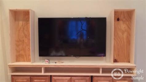 Downright Simple: DIY TV Built In / Wall Unit