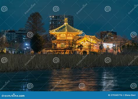 Temple at night stock photo. Image of dawn, sunset, morning - 279345776