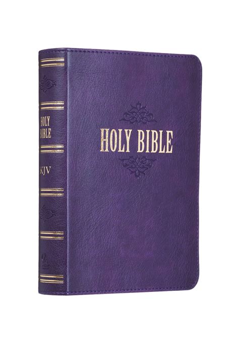 Purple Large Print Compact KJV Bible – thelittleredshop.com