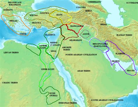 Map of the ancient Near East during the Amarna Period (Illustration) - Ancient History Encyclopedia