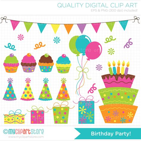 Free Party Birthday Cliparts, Download Free Clip Art, Free Clip Art on Clipart Library