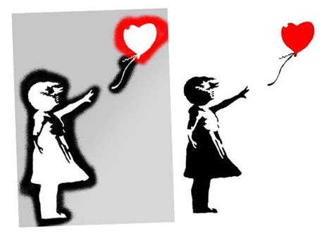 BANKSY Balloon Girl STENCIL Home Decor Art Craft Use | Etsy UK | Stencil wall art, Stencil ...