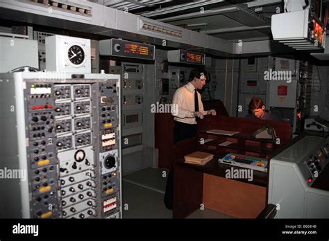 The Communications Room onboard the RN Aircraft Carrier R09 Ark Royal ...