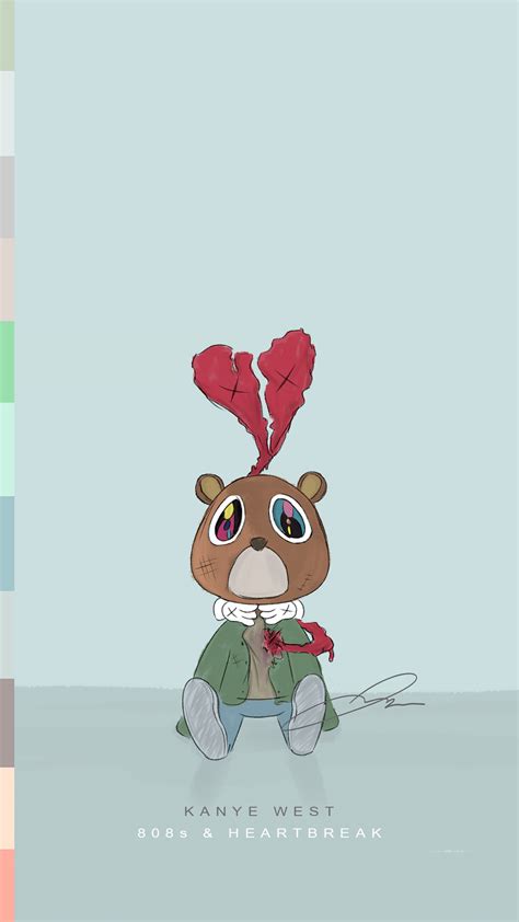 Phone wallpaper of my 808s and Heartbreak art! : r/Kanye