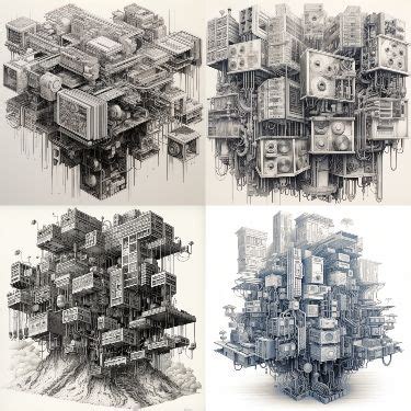 Incredibly Detailed Pencil Drawing of CPU Cache Hierarchy