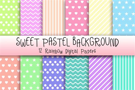 Sweet Pastel Background Digital Papers Graphic by PinkPearly · Creative ...