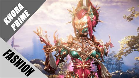 Warframe | Fashion Frame | Khora Prime : Deity of Purity - YouTube