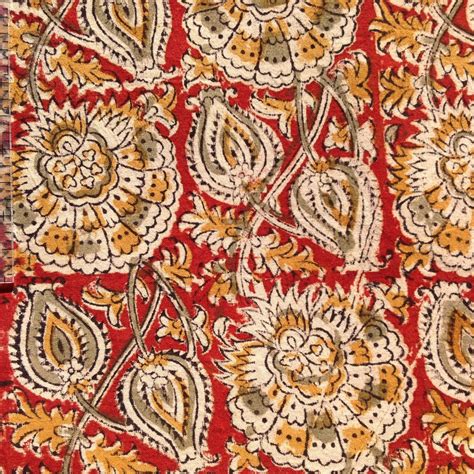 Indian block print kalamkari fabric fabric from India