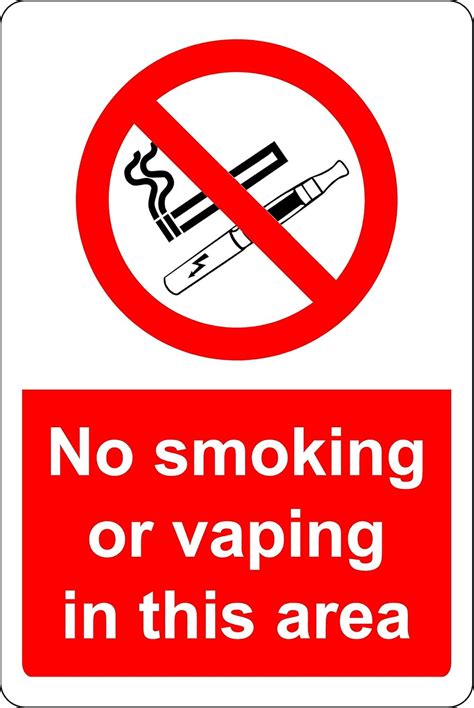 Printable No Smoking Or Vaping Signs