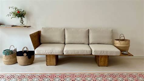 diy Modern Wood Sofa - How to Make a Sofa | Modern wood sofa, Wood sofa ...