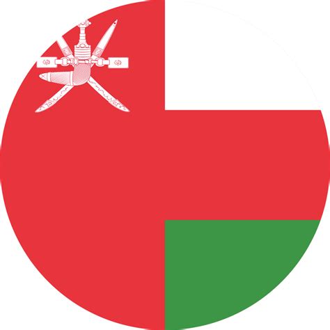 Circle flag of Oman. 11571521 PNG