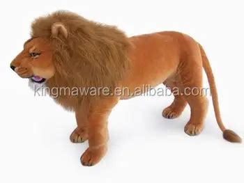 Giant Realistic Plush Lion Toy /stuffed Standing Lion Plush Toy/life ...