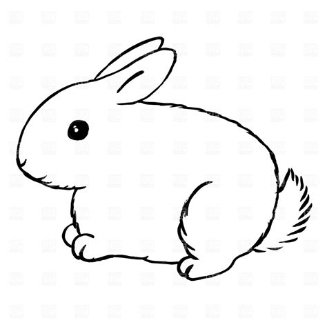 rabbit images clip art black and white - Clip Art Library