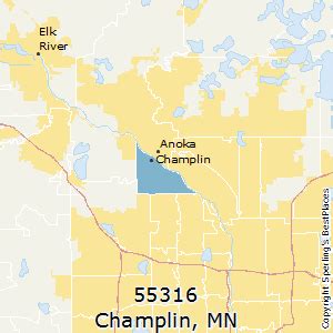 Champlin (zip 55316), MN